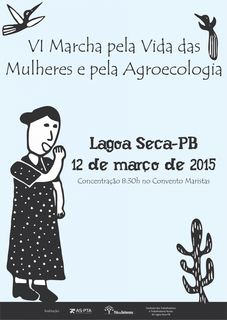 Cartaz - VI Marcha pela Vida das Mulheres e pela Agroecologia